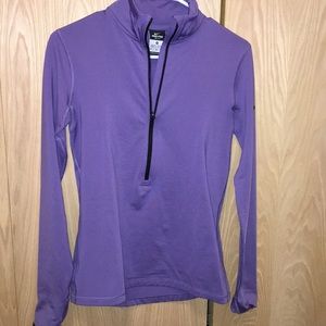 Purple Nike Pro half zip
